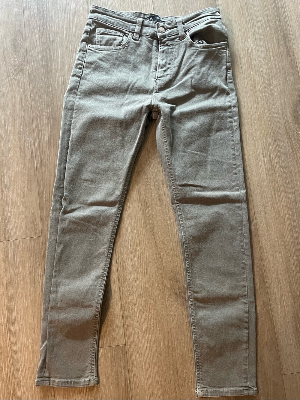 Zara Skinny Jeans in Taupe